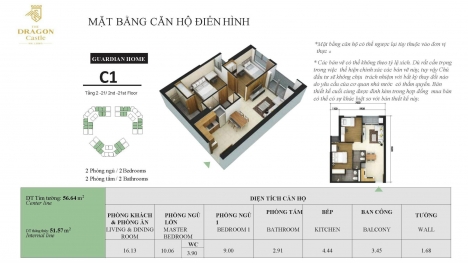 Căn hộ chuẩn Hàn 100% đầu tiên tại Hạ Long Smart Living- DRAGON CASTE HẠ LONG