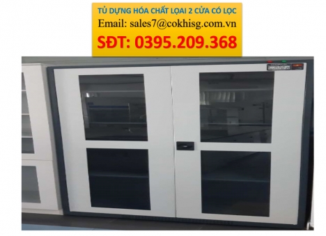 TỦ ĐỰNG HÓA CHẤT LOẠI 2 CỬA CÓ LỌC HẤP THU,.