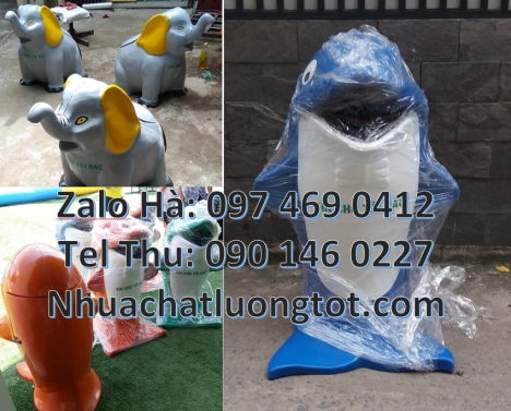 Thùng rác cá heo. Thùng rác hình con cá chép, thùng đựng rác giá rẻ Nơi bán thùng rác hcm, Giá thùng