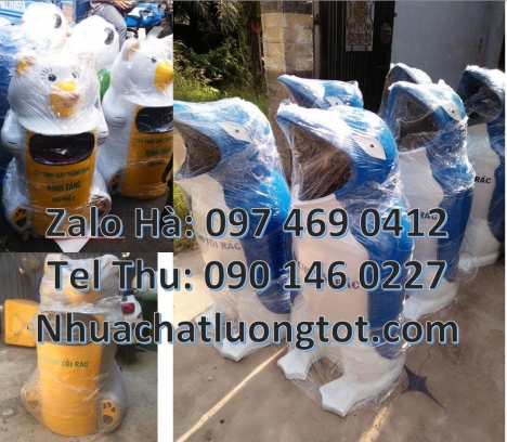 Thùng rác cá heo. Thùng rác hình con cá chép, thùng đựng rác giá rẻ Nơi bán thùng rác hcm, Giá thùng