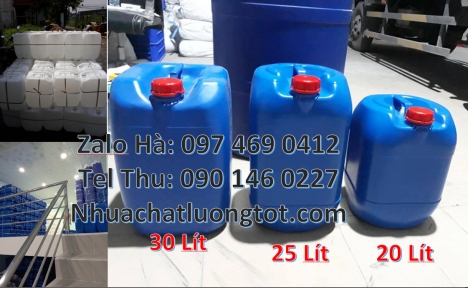 can 25l xanh Can nhựa 30 lít đựng phân bón, can 20l giá rẻ, can 25l trắng, can 20 lít đựng axit, can