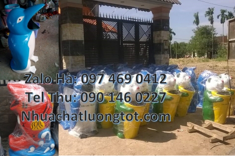 Thùng rác cá heo. Thùng rác hình con cá chép, thùng đựng rác giá rẻ Nơi bán thùng rác hcm, Giá thùng