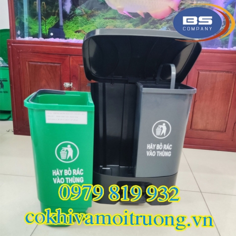 Thùng Rác 2 Ngăn Gia Đình