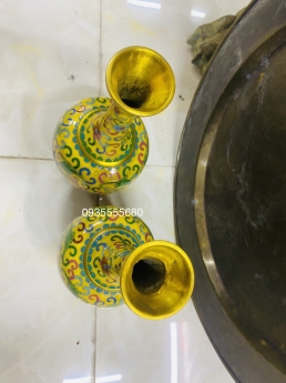 Giao lưu đôi bình pháp lam hàng thửa