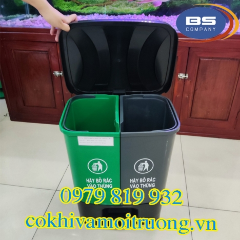 Thùng Rác 2 Ngăn Gia Đình