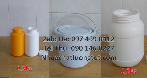 Hũ đựng bột ngũ cốc, Hũ nhựa 50gr 100gr đựng thuốc sâu, hũ 200gr garenty, hũ đựng phân bón, giá bán