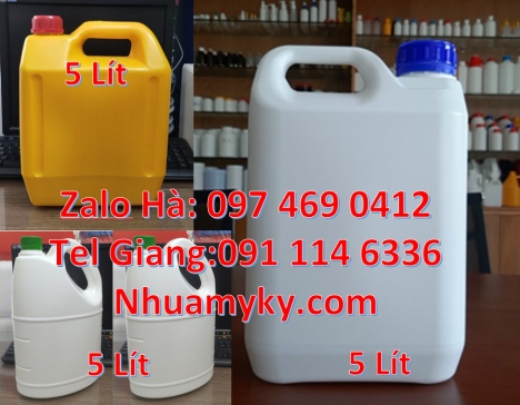 can 1l hdpe vuông, Can 1l chia vạch đựng thuốc diệt rầy, Can 2l vuông, can 4l tròn đựng thuốc tẩy, c