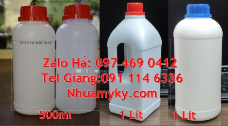 Chai 100ml màu trong,  Chai nhựa vuông 500ml đựng axit. Chai nhựa 50ml 30ml đựng thuốc diệt nấm, Cha