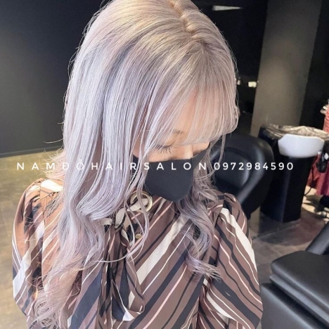 Làm Tóc Màu Tím Địa Chỉ Làm Màu Uy Tín Giá Rẻ Hoài Đức - Nam Đỗ Hair Salon