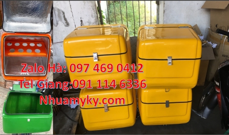 Thùng chở hàng xe máy cũ, Thùng Chở Hàng Sau Xe Máy, Thùng chở hàng giữ nhiệt đa năng, Thùng Ship Hà