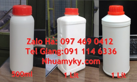 Chai 100ml màu trong,  Chai nhựa vuông 500ml đựng axit. Chai nhựa 50ml 30ml đựng thuốc diệt nấm, Cha