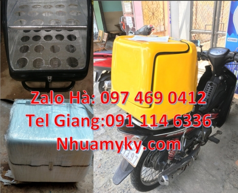 Thùng chở hàng xe máy cũ, Thùng Chở Hàng Sau Xe Máy, Thùng chở hàng giữ nhiệt đa năng, Thùng Ship Hà