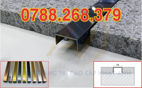 Nẹp U inox 304 - nẹp U kẹp kính