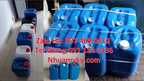 can nhựa 25 lít đựng axit, can nhựa 30 lít đựng thực phẩm, can nhựa 5 lít trong, can 18l đựng mật mí