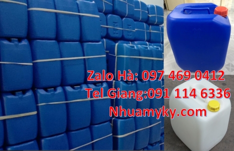 can nhựa 25 lít đựng axit, can nhựa 30 lít đựng thực phẩm, can nhựa 5 lít trong, can 18l đựng mật mí