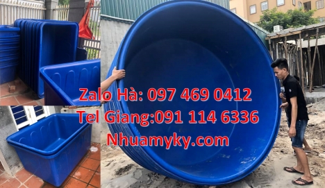 Thùng nhựa tròn 2000L, bồn nhựa 1000l, Thùng nhựa dung tích lớn, thùng nuôi cá, thùng đựng hạt th
