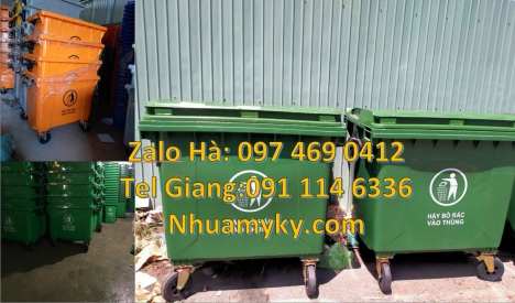 Báo giá Xe Gom Rác, Xe thu gom rac đẩy tay các loại 2022, Xe rác chất, Xe gom rác công nghiệp 1000l,