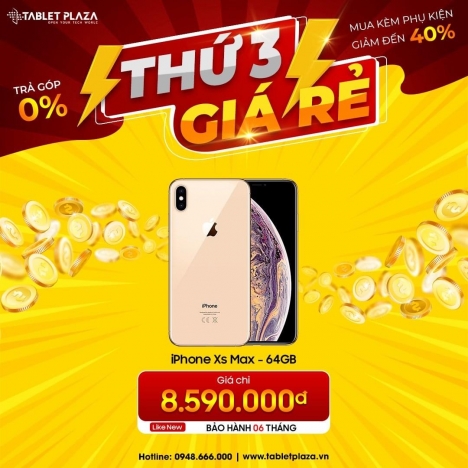 Apple Iphone Xs Max giá giảm cực sốc tại Tablet Plaza