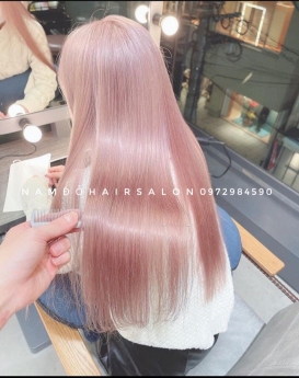 Làm Màu Hồng Cánh Sen Địa Chỉ Cắt Nhuộm Uy Tín Giá Rẻ Hoài Đức - Nam Đỗ Hair Salon