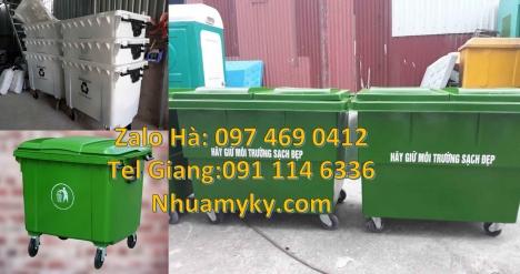 Báo giá Xe Gom Rác, Xe thu gom rac đẩy tay các loại 2022, Xe rác chất, Xe gom rác công nghiệp 1000l,