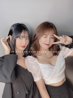 Tóc xoăn bung layer nhẹ nhàng, tóc xoăn sóng lơi. - Tiệp Nguyễn Hair Salon