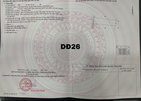 Bán nhanh 3 lô liền kề trung tâm thôn 2 Diên Đồng, Diên Khánh giá siêu đầu tư chỉ 3,9triệu/m2
