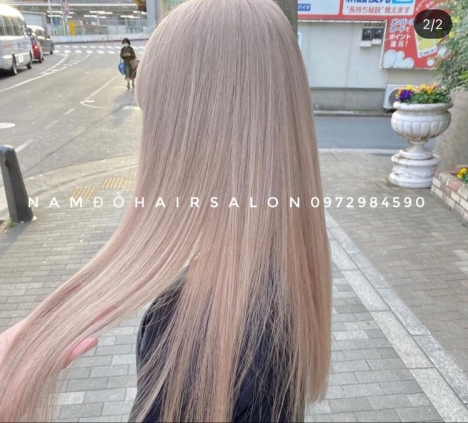 Làm Màu Hồng Nhạt Địa Chỉ Cắt Nhuộm Uy Tín Giá Rẻ Hoài Đức - Nam Đỗ Hair Salon