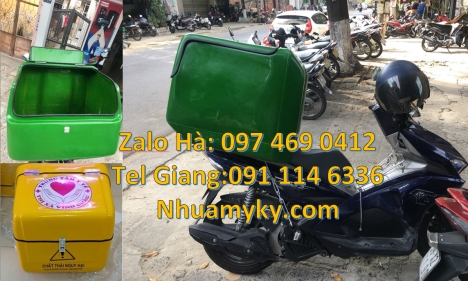 Thùng giữ nhiệt xe máy, Thùng chở hàng cỡ lớn, Thùng chở hàng giữ nhiệt đa năng, Thùng hàng đông l