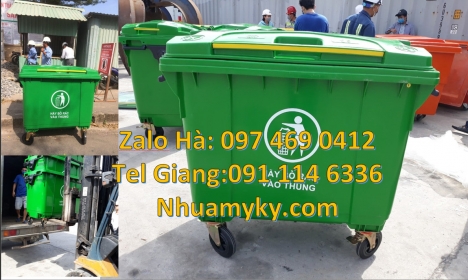 Báo giá Xe Gom Rác, Xe thu gom rac đẩy tay các loại 2022, Xe rác chất, Xe gom rác công nghiệp 1000l,
