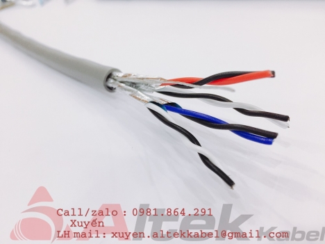 Cáp tín hiệu vặn xoắn RS485 1 pair, 2pair 18AWG, 22AWG, 24AWG giá tốt