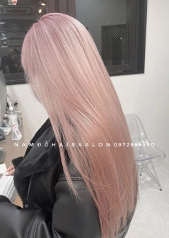 Làm Màu Hồng Nhạt Địa Chỉ Cắt Nhuộm Uy Tín Giá Rẻ Hoài Đức - Nam Đỗ Hair Salon