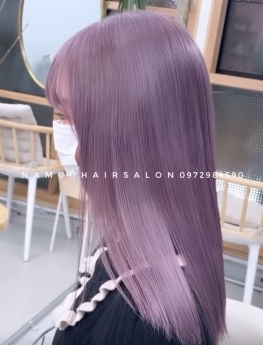 Làm Màu Tím Ánh Khói Địa Chỉ Cắt Nhuộm Đẹp Giá Rẻ Hoài Đức - Nam Đỗ Hair Salon