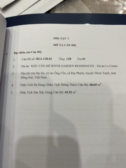 Bán căn hộ 2pn c/c Swan Bay Nhơn Trạch Đồng Nai