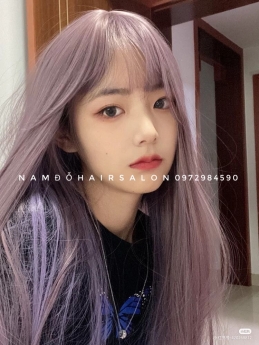 Làm Màu Tím Ánh Khói Địa Chỉ Cắt Nhuộm Đẹp Giá Rẻ Hoài Đức - Nam Đỗ Hair Salon