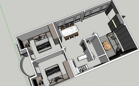 Bán căn hộ chung cư Q.BÌnh Thạnh, Phan Văn trị 75m2, .2.5Tỷ sổ hồng.