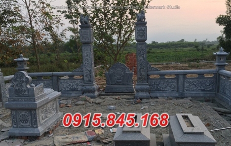0023+ Mẫu hàng rào lăng mộ đẹp bằng đá