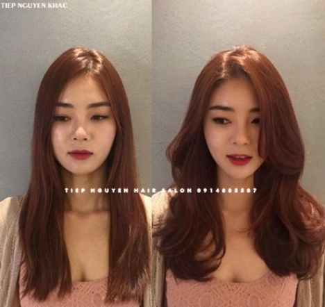 Tóc xoăn bung tầng layer style cá tính mạnh mẽ. - Tiệp Nguyễn Hair Salon