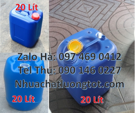 can 20l giá rẻ, can 25l giá rẻ, Can hdpe 20l vuông Can vuông 25l đựng phân bón, can 25l trắng, Can