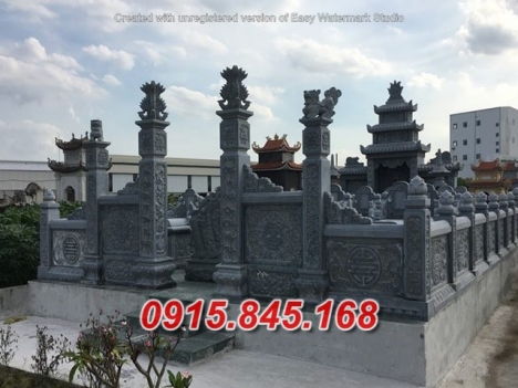 0023+ Mẫu hàng rào lăng mộ đẹp bằng đá