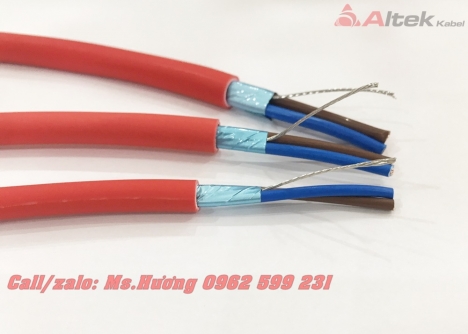 Cáp Chống Cháy chống nhiễu phôi nhôm 2 x 2.5 + E