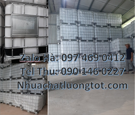 thùng ibc 1000 lít, Bồn nhựa vuông, thùng nhựa 1000l, Thùng đựng hóa chất 1000 lít, Tank nhựa 1000L,