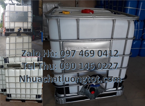 thùng ibc 1000 lít, Bồn nhựa vuông, thùng nhựa 1000l, Thùng đựng hóa chất 1000 lít, Tank nhựa 1000L,