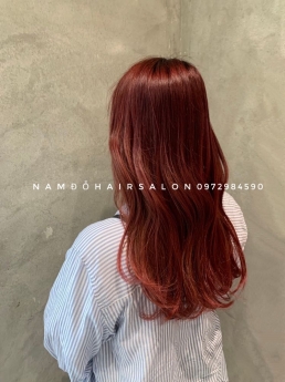Nhuộm Màu Đỏ Địa Chỉ Nhuộm Màu Uy Tín Giá Rẻ Hoài Đức - Nam Đỗ Hair Salon