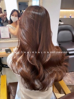 Nhuộ Màu Nâu Đỏ Địa Chỉ Cắt Nhuộm Uy Tín Giá Rẻ Hoài Đức - Nam Đỗ Hair Salon