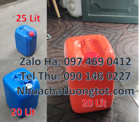 can 20l giá rẻ, can 25l giá rẻ, Can hdpe 20l vuông Can vuông 25l đựng phân bón, can 25l trắng, Can
