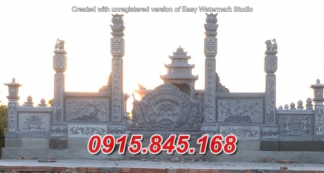 0023+ Mẫu hàng rào lăng mộ đẹp bằng đá