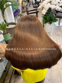 Nhuộm Màu Nâu Rêu Địa Chỉ Cắt Nhuộm Đẹp Giá Rẻ Hoài Đức - Nam Đỗ Hair Salon