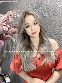 Tóc uốn xoăn layer, tóc xoăn sóng nước. - Tiệp Nguyễn Hair Salon