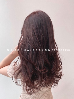 Nhuộm Màu Đỏ Tím Địa Chỉ Cắt Nhuộm Màu Đẹp Giá Rẻ Hoài Đức - Nam Đỗ Hair Salon
