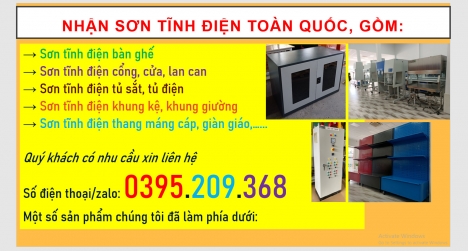 sơn tĩnh điện giá rẻ.